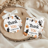 ハロウィーンベビーシャワーメッセージカード フェイバータグ