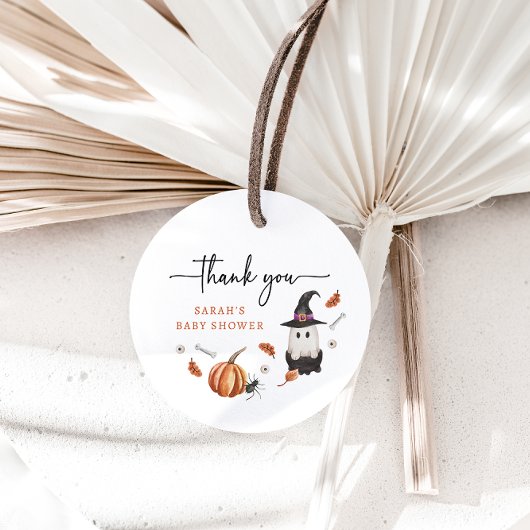 ハロウィーンベビーシャワーメッセージカード フェイバータグ