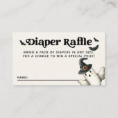 ハロウィーンベビーシャワーリトルブオムツラッフル エンクロージャーカード (正面)