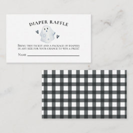 ハロウィーンベビーシャワーリトルブオムツラッフル エンクロージャーカード