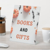 ハロウィーンベビーシャワーリトルブー招待状 台座サイン (インサイチュ)