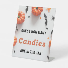 ハロウィーンベビーシャワーリトルブー招待状 台座サイン