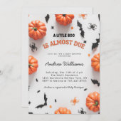 ハロウィーンベビーシャワーリトルブー招待状 招待状 (正面/裏面)