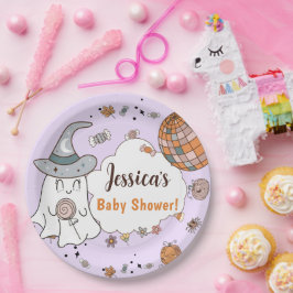 ハロウィーンベビーシャワーリトルブー紙プレート ペーパープレート