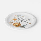 ハロウィーンベビーシャワーリトルブー ペーパープレート (アングル)