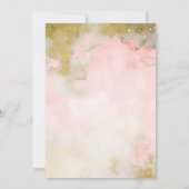 ハロウィーンベビーシャワー小さなピンクのベビーブー 招待状 (裏面)