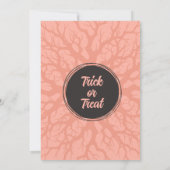 ハロウィーンベビーシャワー幽霊不気味スウィート 招待状 (裏面)