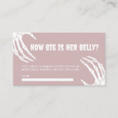 ハロウィーンベビーシャワー彼女のベリーカードはどれくらい大きい エンクロージャーカード (正面)