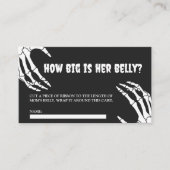 ハロウィーンベビーシャワー彼女のベリーカードはどれくらい大きい エンクロージャーカード (正面)