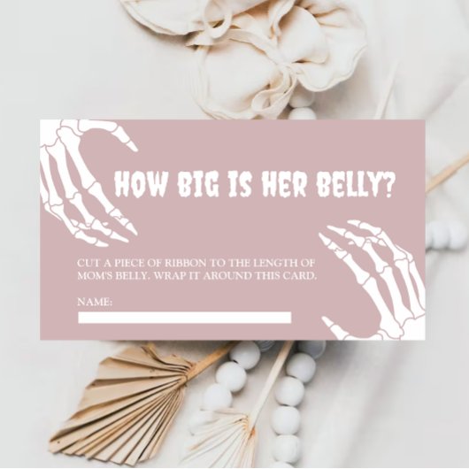 ハロウィーンベビーシャワー彼女のベリーカードはどれくらい大きい エンクロージャーカード