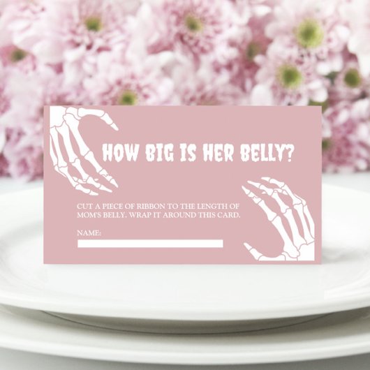 ハロウィーンベビーシャワー彼女のベリーカードはどれくらい大きい エンクロージャーカード