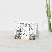 ハロウィーンベビーシャワー折り畳みサンキューカード サンキューカード (正面)