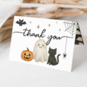 ハロウィーンベビーシャワー折り畳みサンキューカード サンキューカード