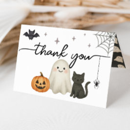 ハロウィーンベビーシャワー折り畳みサンキューカード サンキューカード