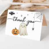 ハロウィーンベビーシャワー折り畳みサンキューカード サンキューカード