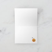 ハロウィーンベビーシャワー折り畳みサンキューカード サンキューカード (内部)