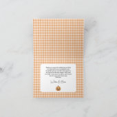 ハロウィーンベビーシャワー折り畳みサンキューカード サンキューカード (内部)