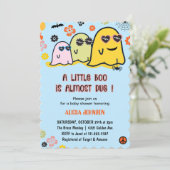 ハロウィーンベビーシャワー招待状かわいいブー 招待状 (スタンド正面)