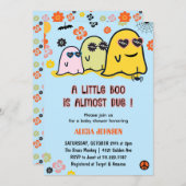 ハロウィーンベビーシャワー招待状ズリトルブー 招待状 (正面/裏面)