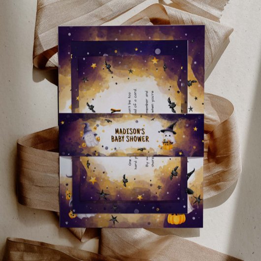 ハロウィーンベビーシャワー招待状用帯 招待状ベリーバンド