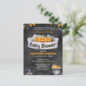 ハロウィーンベビーシャワー招待状 インビテーションポストカード (スタンド正面)