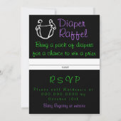 ハロウィーンベビーシャワー招待状 招待状 (裏面)