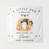 ハロウィーンベビーシャワー歓迎サインタペストリーオレンジ タペストリー (正面)