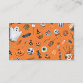 ハロウィーンベビーシャワー用本 エンクロージャーカード (裏面)