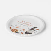 ハロウィーンベビーシャワー紙プレート ペーパープレート (アングル)