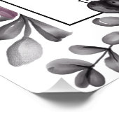 ハロウィーンベビーシャワー、ウェルカムサイン不気味フローラ フォトプリント            (角)