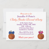 ハロウィーンベビージェンダーの招待状 招待状 (裏面)