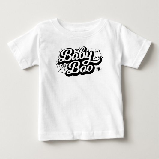 ハロウィーンベビーブーTシャ子供へツ ベビーTシャツ (正面)