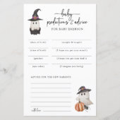 ハロウィーンベビー予測カード (正面)