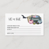 ハロウィーンベビー醸造ジェンダーが予測を明らかにする エンクロージャーカード (正面)