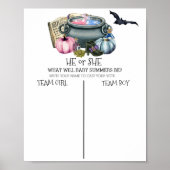 ハロウィーンベビー醸造ジェンダー投票投票を明らかにする ポスター (正面)