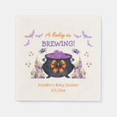 ハロウィーンベビー醸造ベビーシャワーかわいい スタンダードカクテルナプキン (正面)