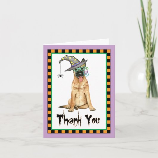 ハロウィーンベルギーマリノアありがとう サンキューカード (正面)