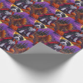 ハロウィーンベルネドードルドッグパンプキンス怖い ラッピングペーパー (角)