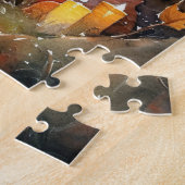 ハロウィーンベルネーズマウンテンとカボチャ怖 ジグソーパズル (側面)