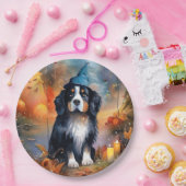ハロウィーンベルネーズマウンテンとカボチャ怖 ペーパープレート (パーティー)