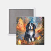 ハロウィーンベルネーズマウンテンとカボチャ怖 マグネット (正面/裏面)