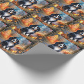 ハロウィーンベルネーズマウンテンとカボチャ怖 ラッピングペーパー (角)