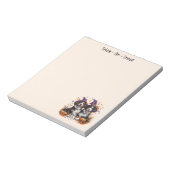 ハロウィーンベルネーズマウンテンドッグスウィッチ幽霊 ノートパッド (回転)