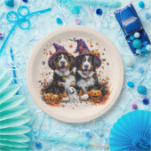 ハロウィーンベルネーズマウンテンドッグスウィッチ幽霊 ペーパープレート (パーティー)