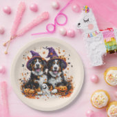 ハロウィーンベルネーズマウンテンドッグスウィッチ幽霊 ペーパープレート (パーティー)