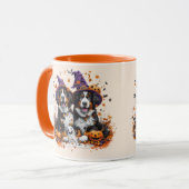 ハロウィーンベルネーズマウンテンドッグスウィッチ幽霊 マグカップ (正面左)