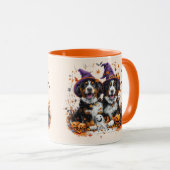 ハロウィーンベルネーズマウンテンドッグスウィッチ幽霊 マグカップ (正面右)