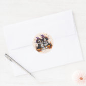 ハロウィーンベルネーズマウンテンドッグスウィッチ幽霊 ラウンドシール (封筒)