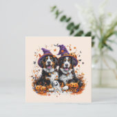 ハロウィーンベルネーズマウンテンドッグスウィッチ幽霊 招待状 (スタンド正面)