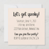 ハロウィーンベルネーズマウンテンドッグスウィッチ幽霊 招待状 (裏面)